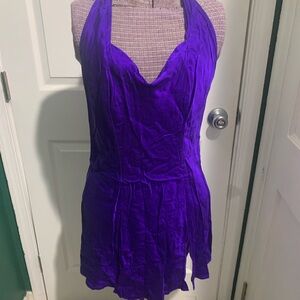 Frederick's of Hollywood Purple Logo Lined Garment